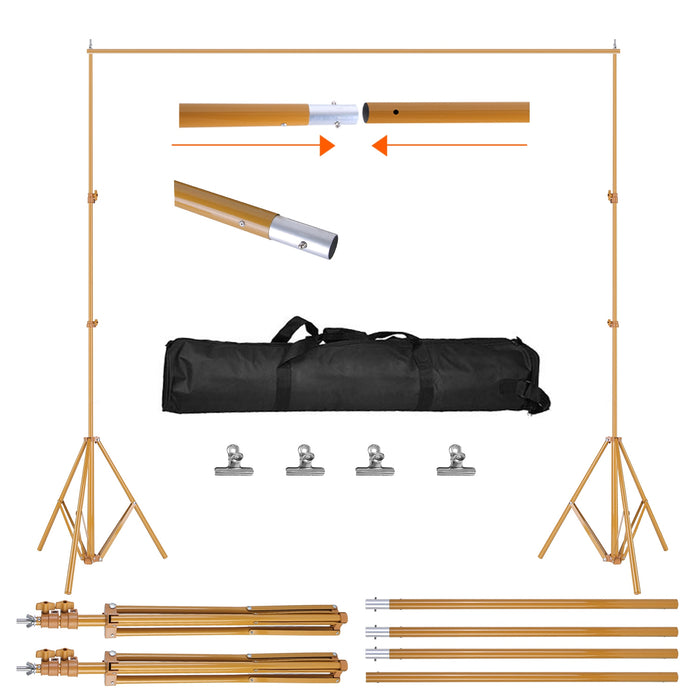 Adjustable Photo Backdrop Stand – 5 to 10 Feet with Bag