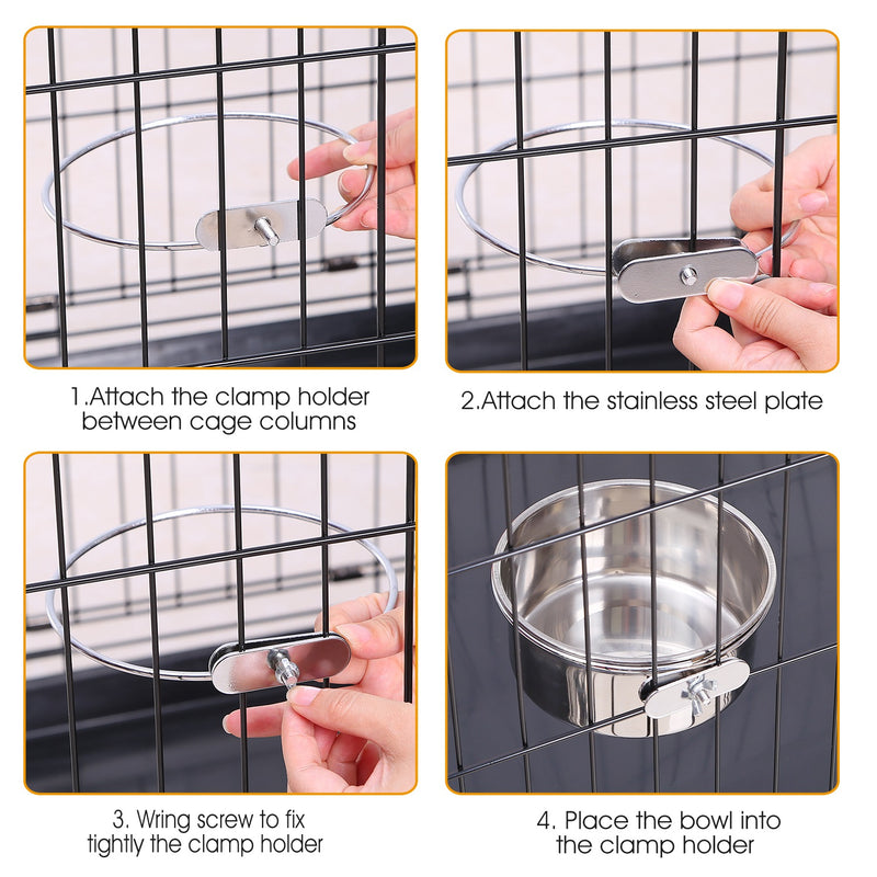 Stainless Steel Cage Feeder – With Clamp Holder