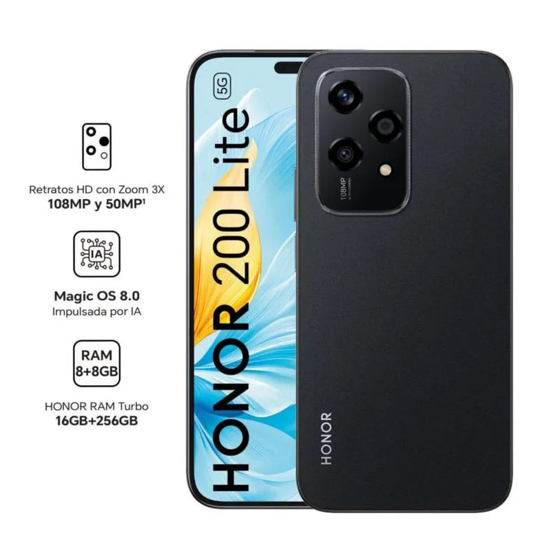 Honor 200 Lite 5G 6.7" Cell Phone - Dual SIM - 256GB ROM | 8GB RAM
