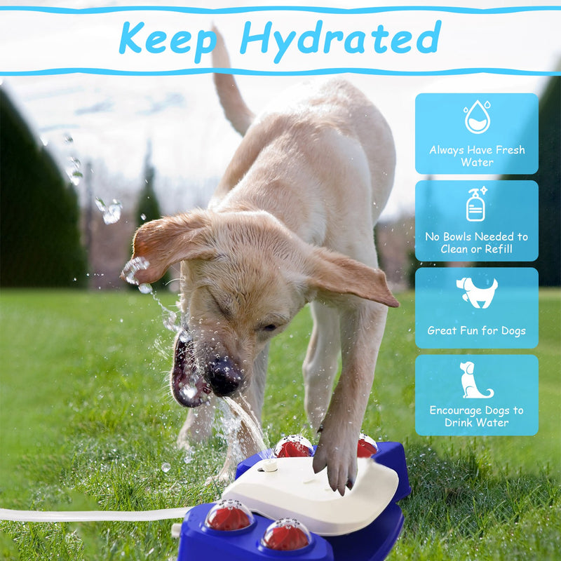 Automatic Pet Waterer – Outdoor Sprinkler Fountain Activated by Paw