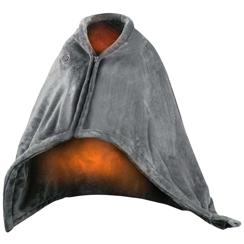 Heated USB Blanket – Flannel Thermal Shawl with 3 Temperature Levels