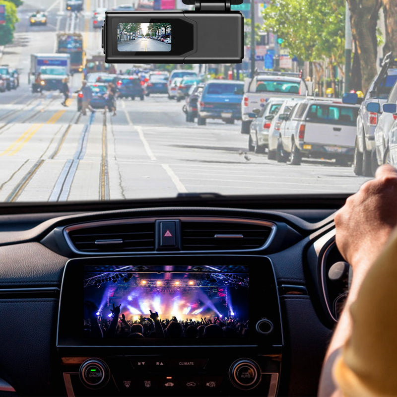 Front Car Camera – 2K HD with IPS Screen, Loop Recording, and 32GB Card