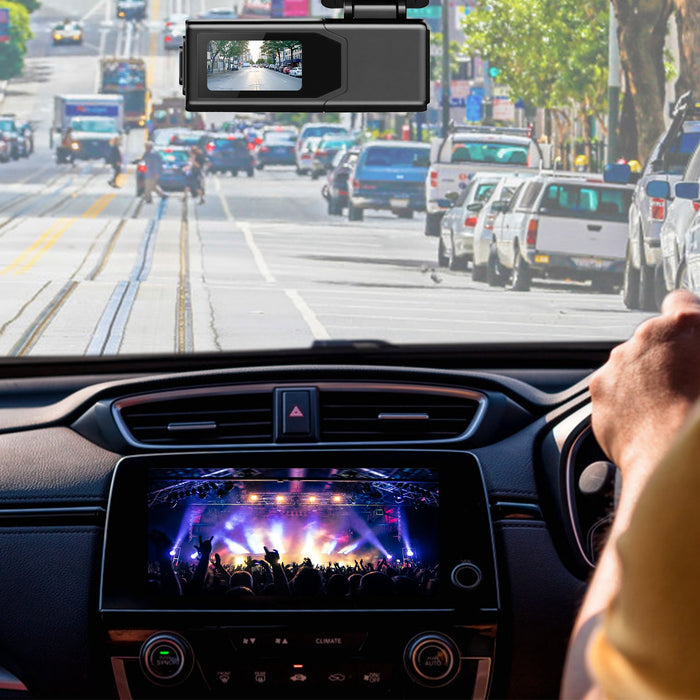 Front Car Camera – 2K HD with IPS Screen, Loop Recording, and 32GB Card