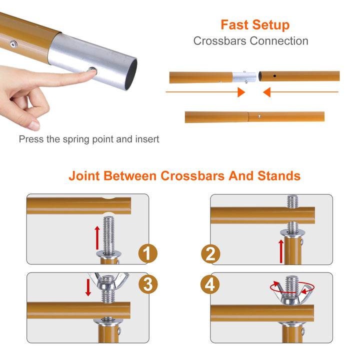 Adjustable Photo Backdrop Stand – 5 to 10 Feet with Bag