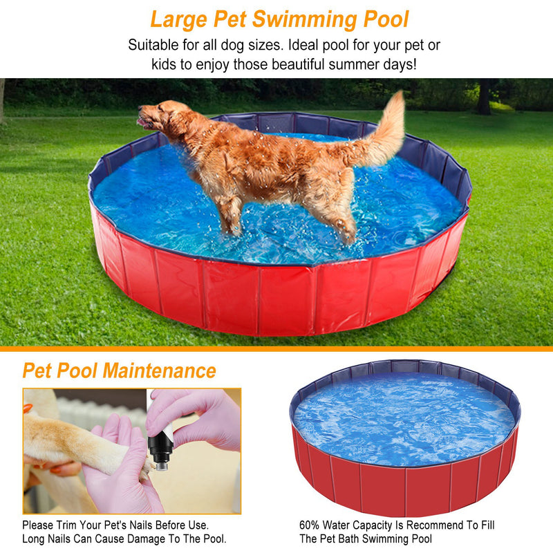 Pet Bathtub - 160cm PVC Pool for Dogs and Cats