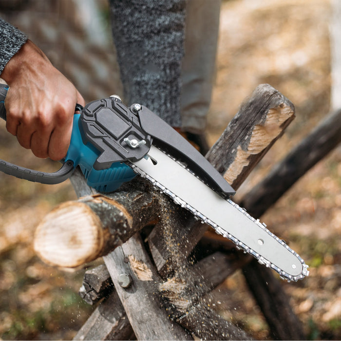 2-in-1 Cordless Chainsaw – Handheld and Pole with 2 Batteries