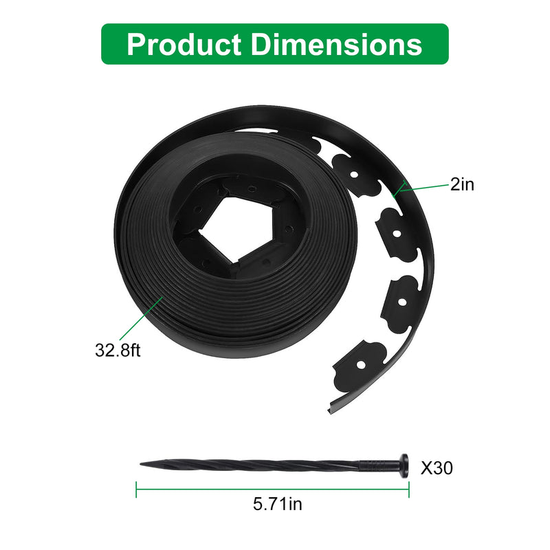 No-Dig Landscape Edging – Black PE Kit