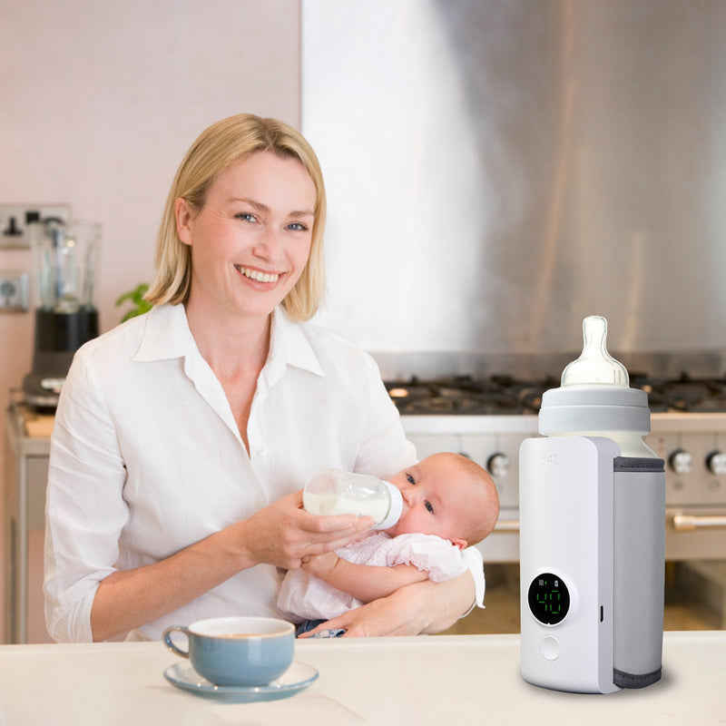 Portable Bottle Warmer – Milk and Formula Warmer with 6 Temperature Settings
