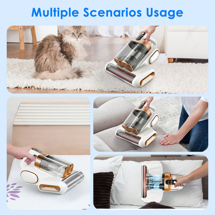 Anti-Allergy Vacuum Cleaner – For Mattresses, Pillows and Cribs with UVC Light and Ultrasound