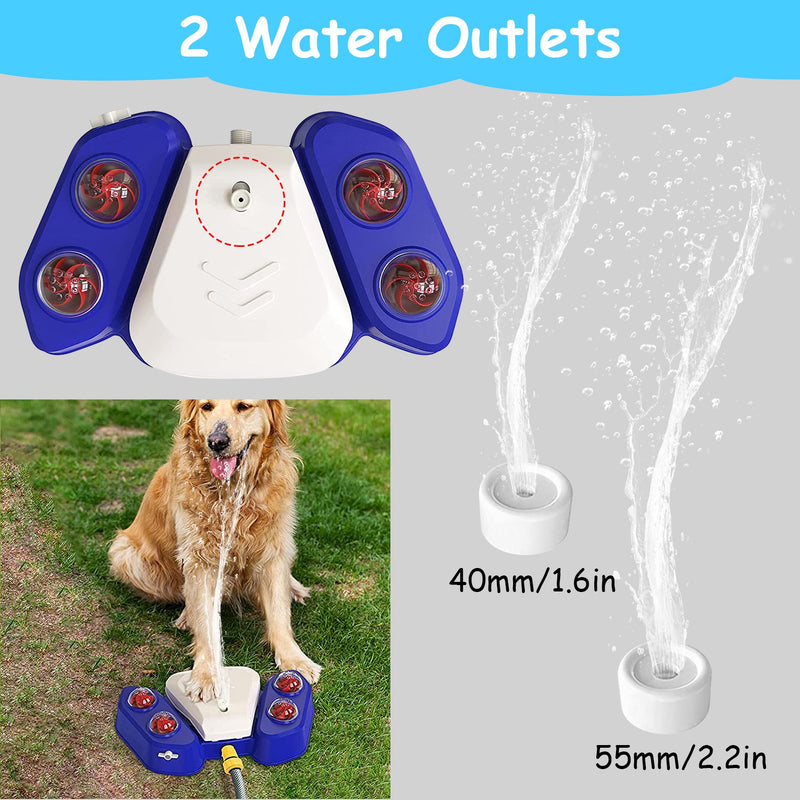 Automatic Pet Waterer – Outdoor Sprinkler Fountain Activated by Paw