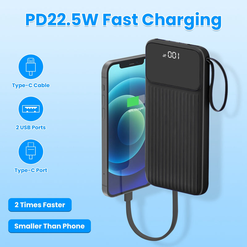 High-Capacity Power Bank – 20000 mAh with Fast Charging and iOS/Android Compatibility