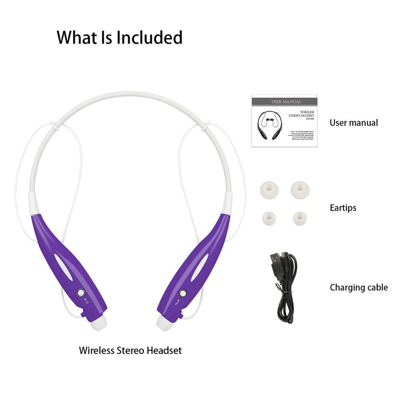 IPX4 Sport Earbuds – Magnetic In-Ear with Microphone and Vibration for Running and Gym