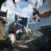 Imagen del juego The Witcher 3 Wild Hunt para PlayStation 5, con portada del videojuego en la caja del producto.