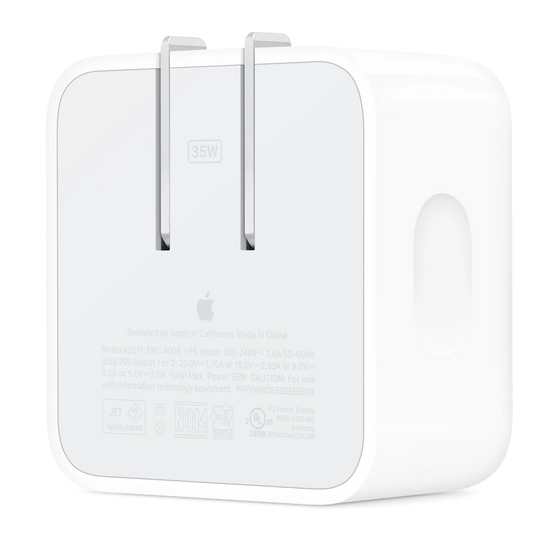 Adaptador de Corriente Apple USB-C Doble Entrada 30W