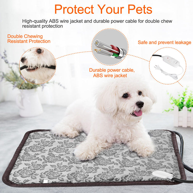 Electric Heating Pad for Pets – Adjustable, Waterproof, and Bite-Proof