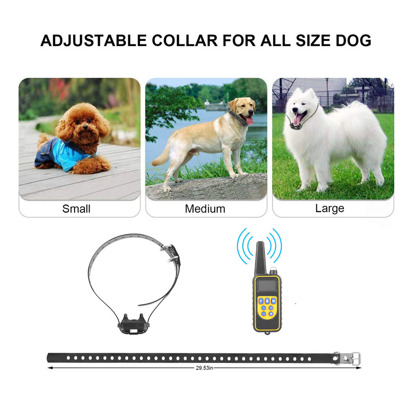 Dog Training Collar – 800m Remote Control, 4 Modes, IP67
