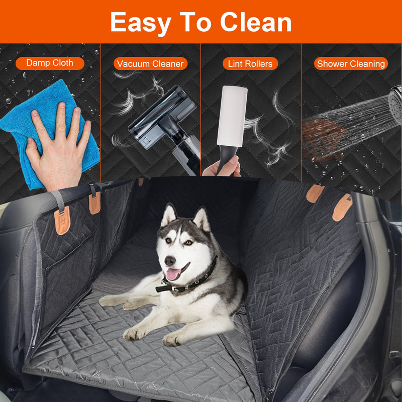 Rear Pet Seat Cover – Waterproof Hammock with Storage Pocket