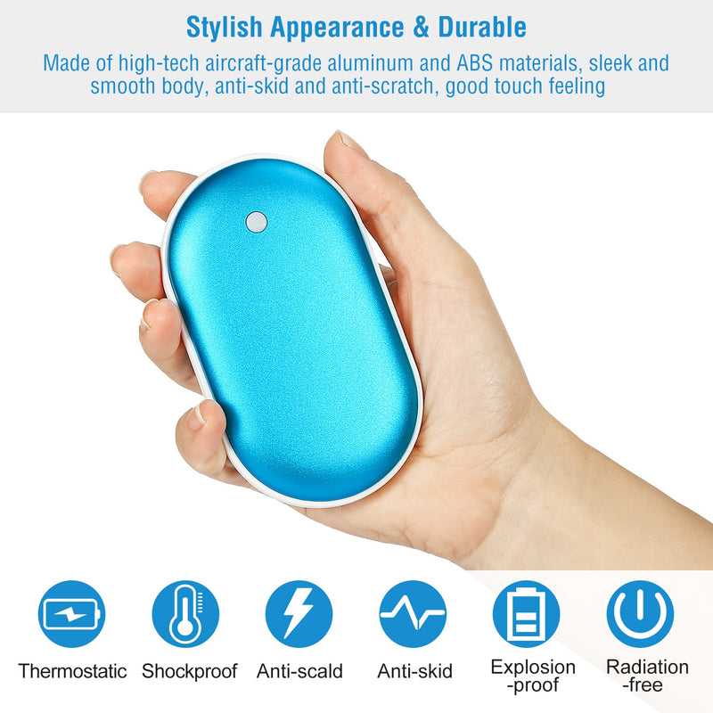 5000mAh Portable Hand Warmer – Double Sided and Power Bank