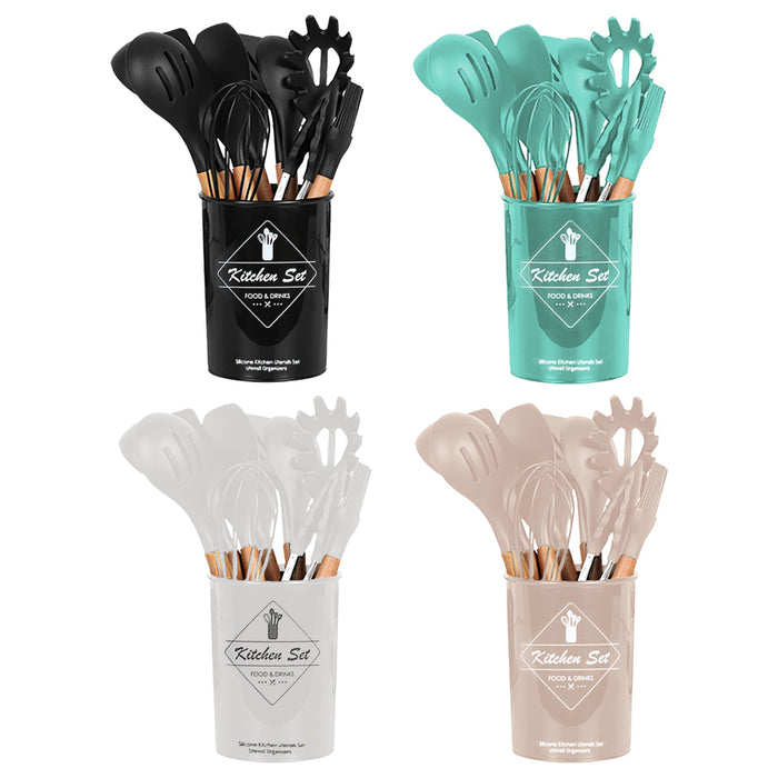 Complete Kitchen and Baking Utensil Set – 35 Pieces with Utensil Holder
