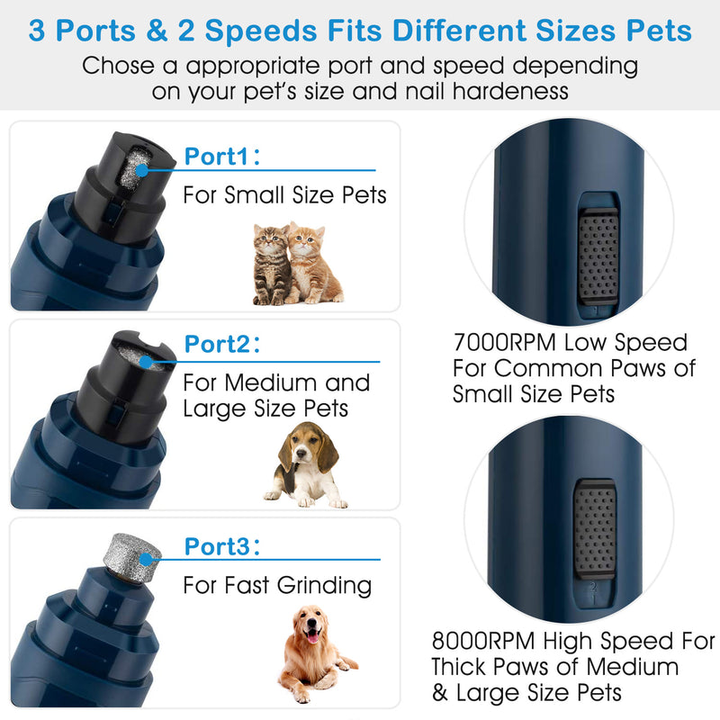 Electric pet nail grinder
