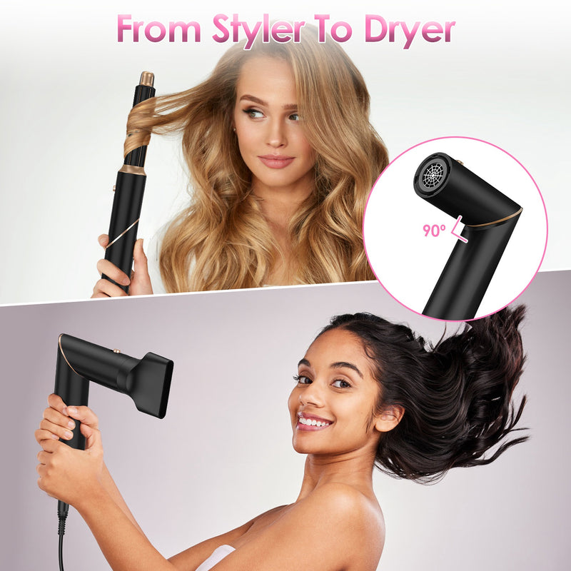 Hot Air Brush – 5-in-1 Kit for Straightening, Curling, and Drying Hair