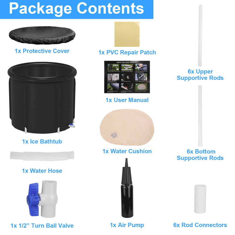 Portable Ice Bath 370L – Cold Immersion Therapy