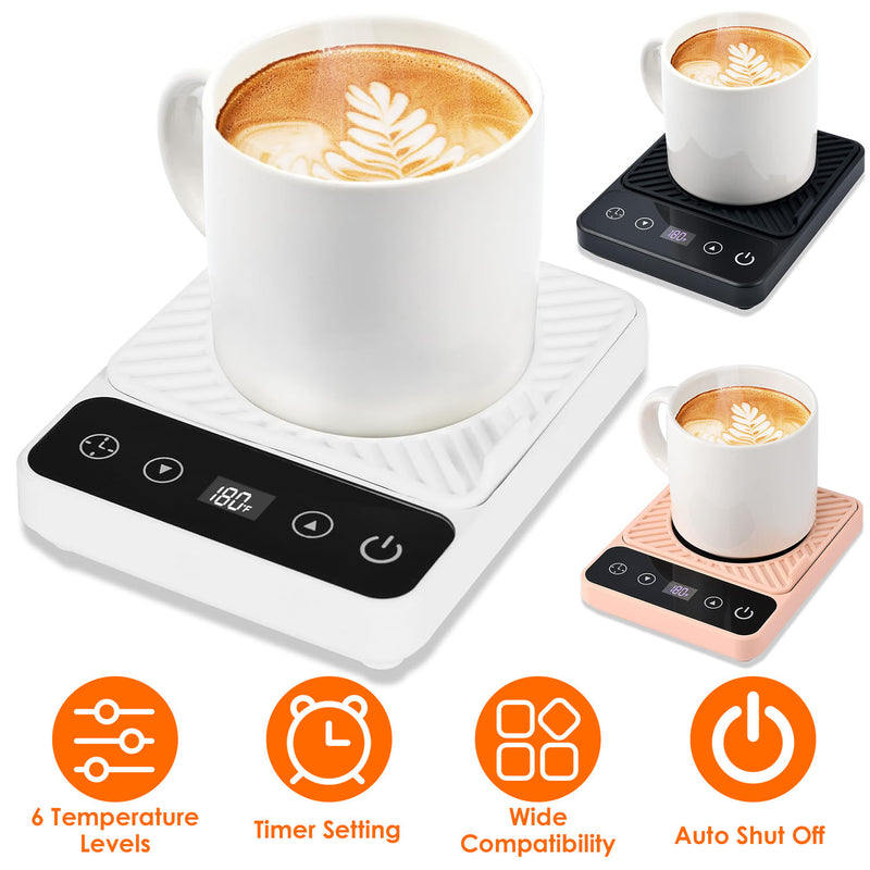 Electric Cup Warmer – 6 Temperature Settings with Timer