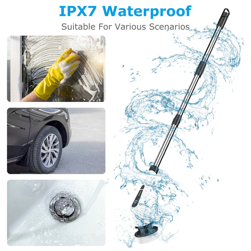 Portable Electric Spin Scrubber – Deep Cleaning for Tub, Floor, and Tiles