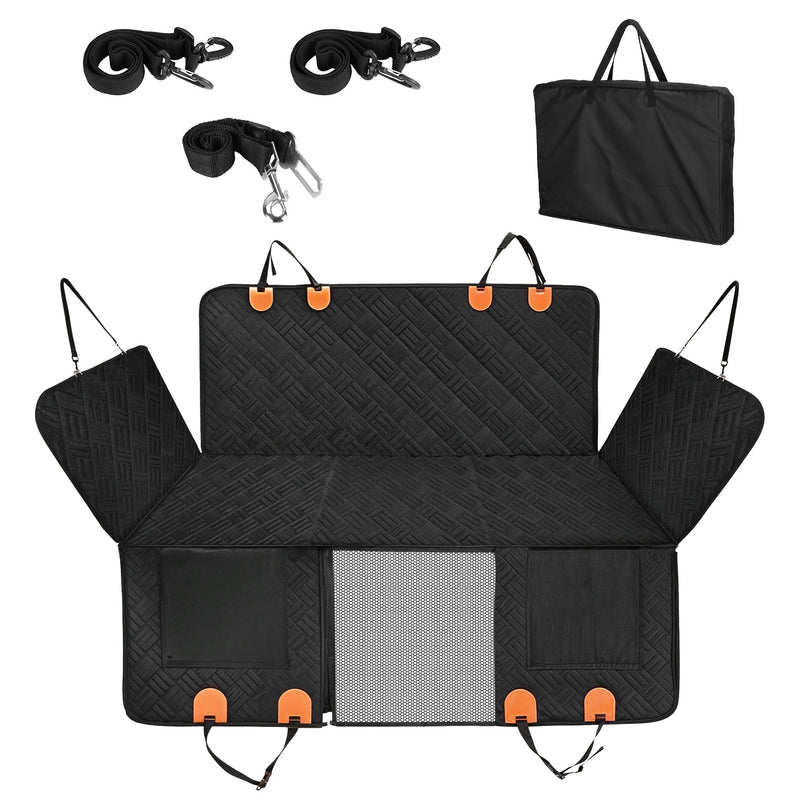 Rear Pet Seat Cover – Waterproof Hammock with Storage Pocket