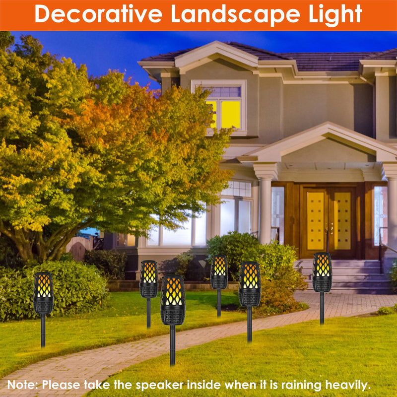 Outdoor Speaker with Flame Light – Bluetooth 5.3, IPX5