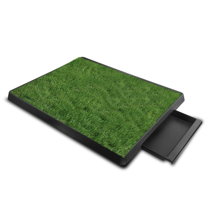 Dog Training Mat - Artificial Grass with Indoor/Outdoor Potty Tray