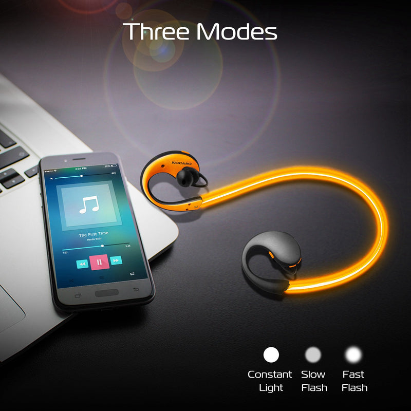 Wireless Sports Headset – HD Stereo, Sweatproof, and 8-Hour Playtime