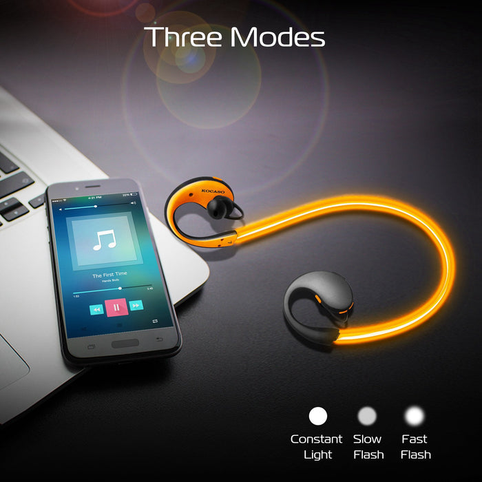 Wireless Sports Headset – HD Stereo, Sweatproof, and 8-Hour Playtime