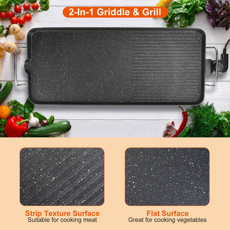Portable Electric Grill – 1500W with 5 Temperature Settings