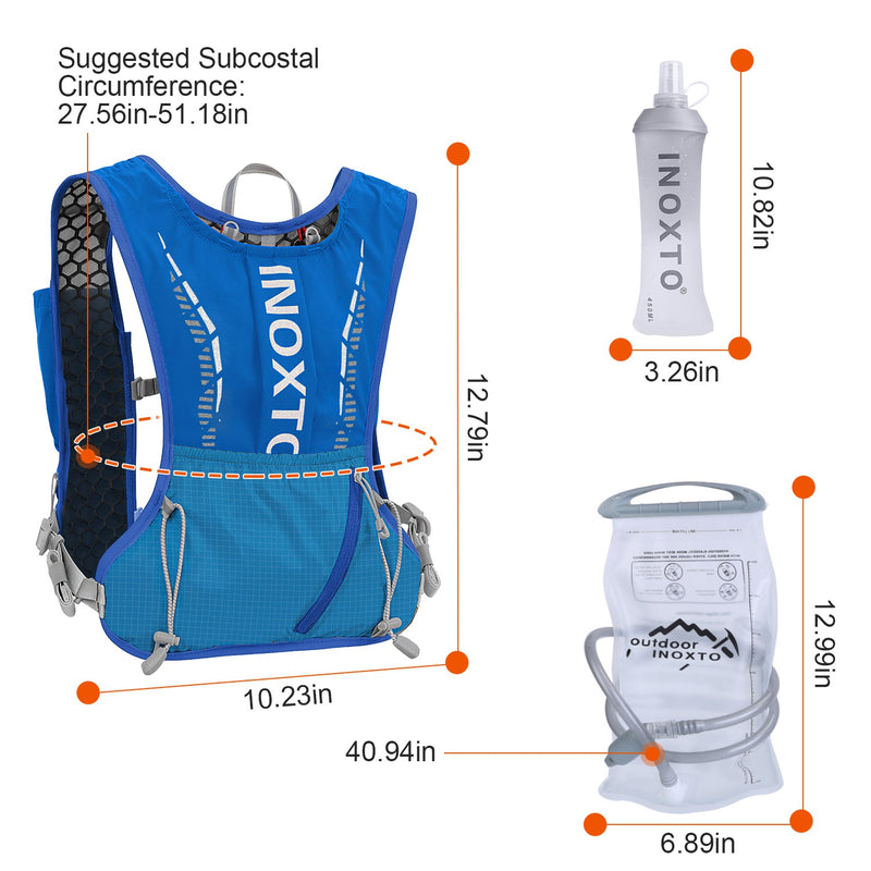 Running Hydration Vest – 5L with Water Bladders