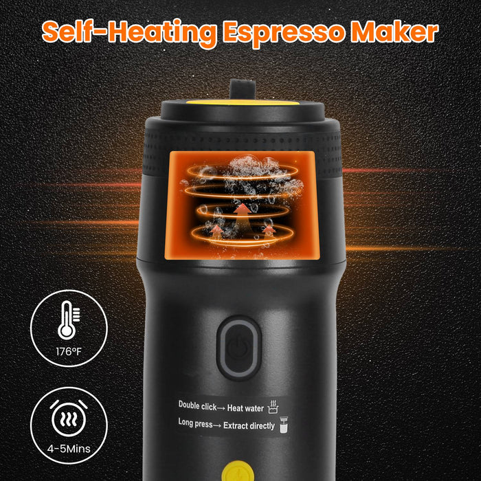 Portable Espresso Machine – For Car, Camping, and Office