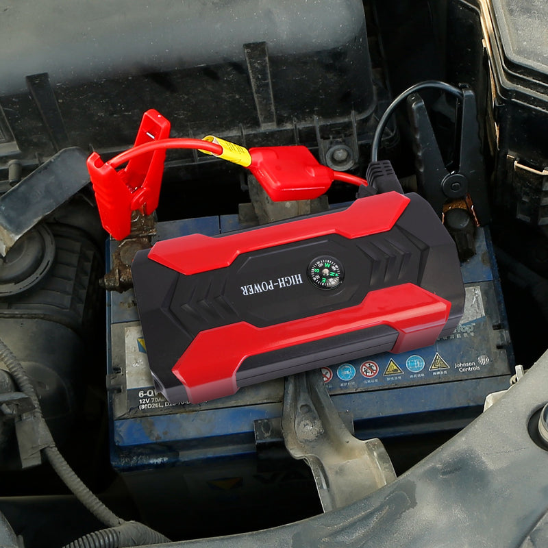 12V Car Battery Charger - 28000mAh with 4-Mode LED Flashlight