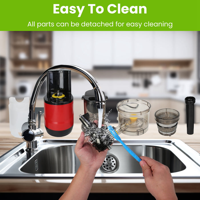 Slow Juicer - 300W with Clear Markings Display and Easy Cleaning