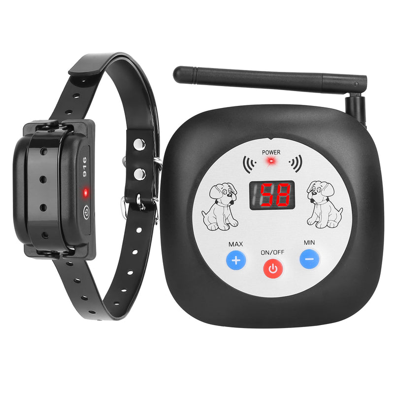 GPS Dog Fence System - Rechargeable Wireless Collar with Alert and Vibration
