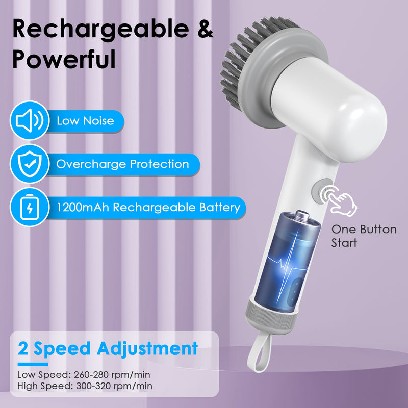 3-in-1 Portable Electric Cleaning Brush