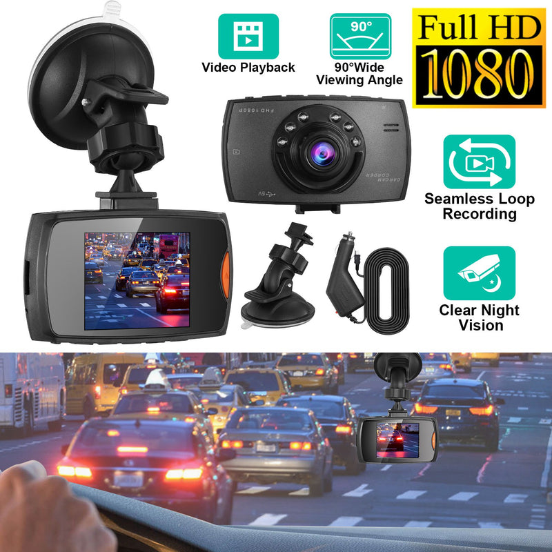 Car Video Recorder – Full HD 1080P with Night Vision and Loop Recording