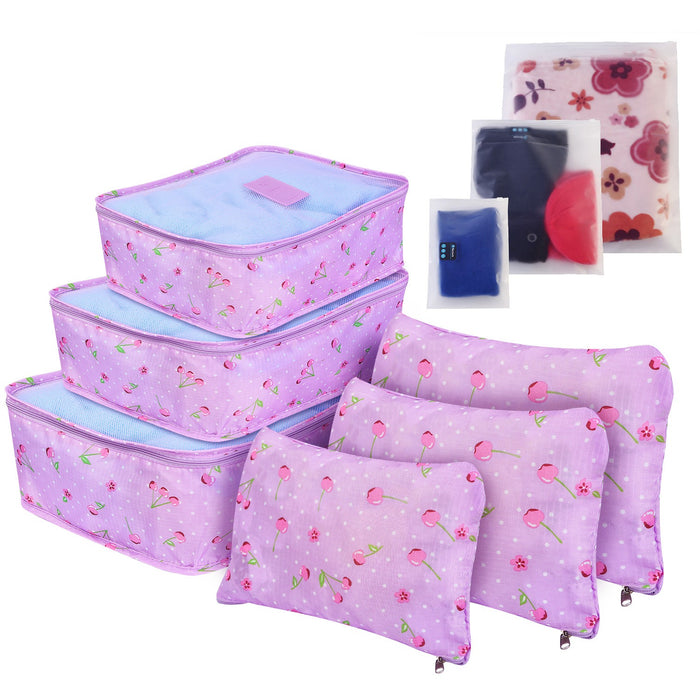9-Piece Luggage Organizers - Waterproof Storage Bags for Clothes and Lingerie