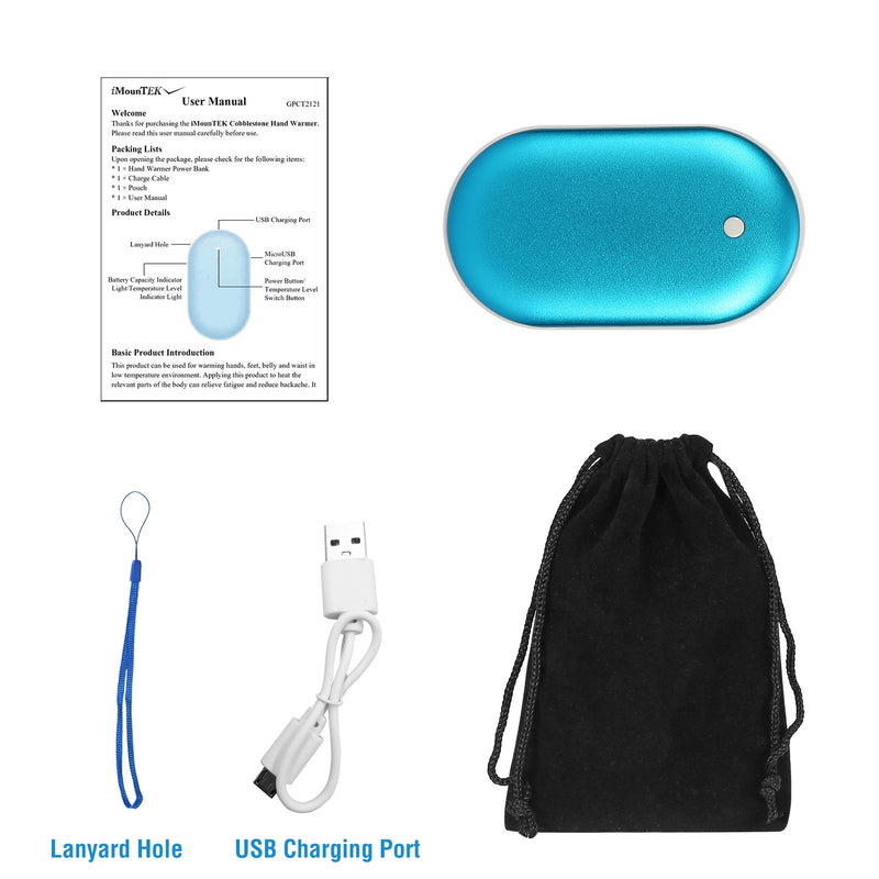 5000mAh Portable Hand Warmer – Double Sided and Power Bank