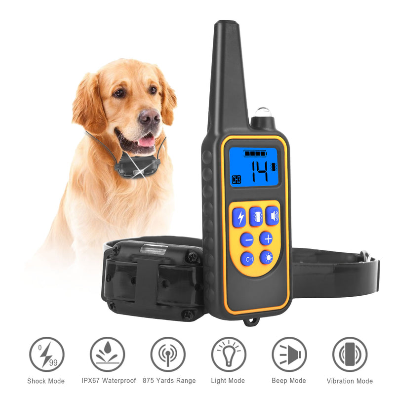 Dog Training Collar – 800m Remote Control, 4 Modes, IP67