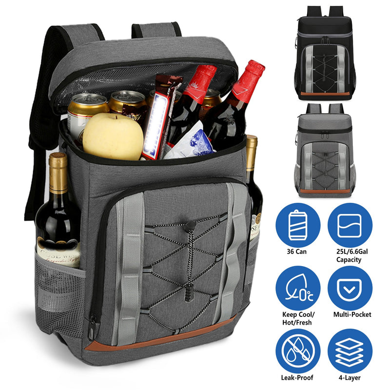 Thermal Backpack Bag - 25L with Large Capacity for Camping and Beach