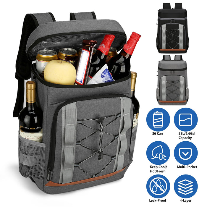 Thermal Backpack Bag - 25L with Large Capacity for Camping and Beach