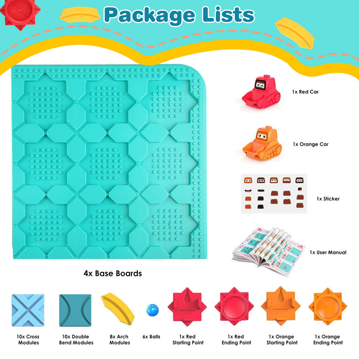 Children's Educational Game – Montessori Path Builder Logic Puzzle STEM