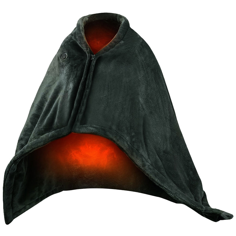 Heated USB Blanket – Flannel Thermal Shawl with 3 Temperature Levels