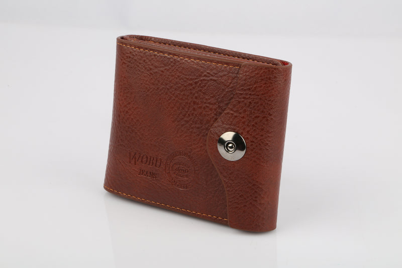 1Pc Men's Wallet PU Leather Purse Slim Card Holder Case With 2 ID Window Coin Pocket
