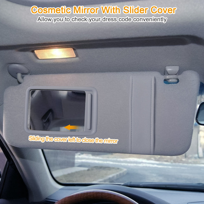Left Sun Visor for Toyota Camry 2007-2011 – With Vanity Mirror